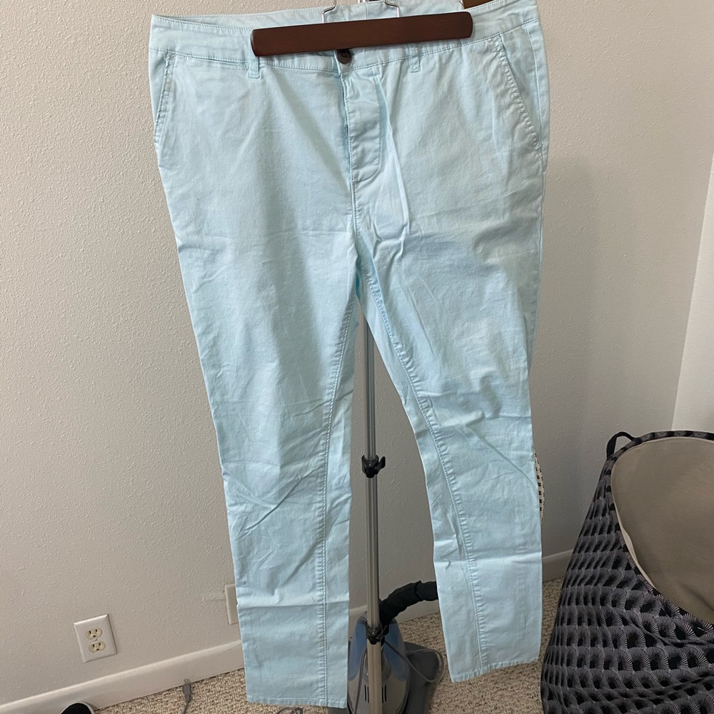 ASOS skinny chinos in Mint colorway